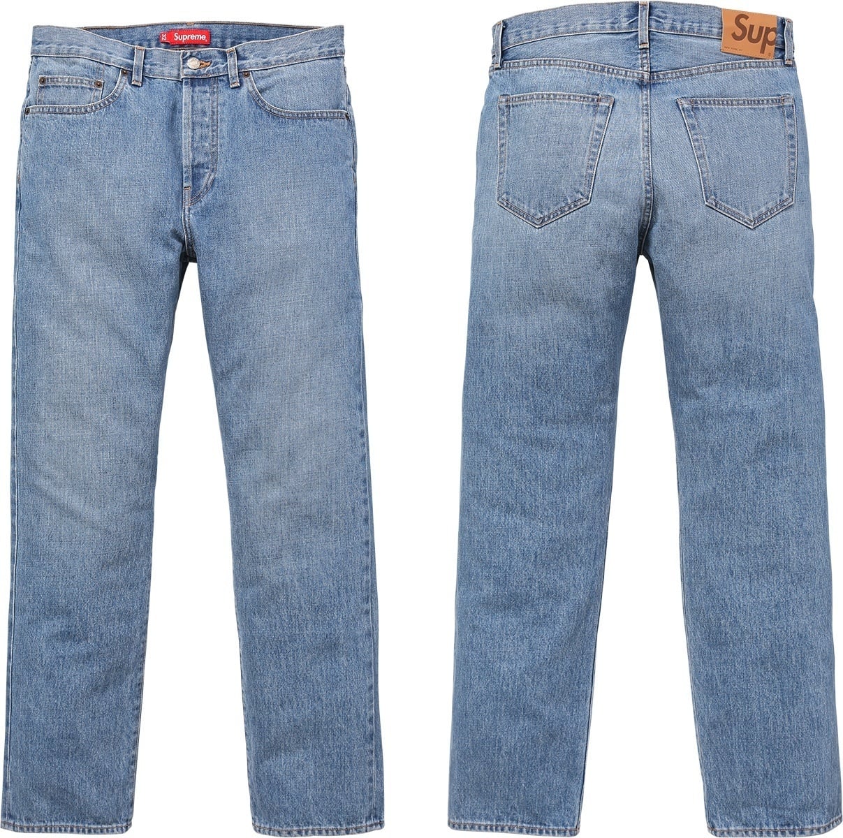 Stone Washed Slim Jeans